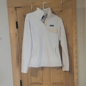 Patagonia Cream Quarter-Zip Fleece